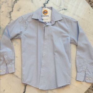 Boys Blue Checkered Shirt
